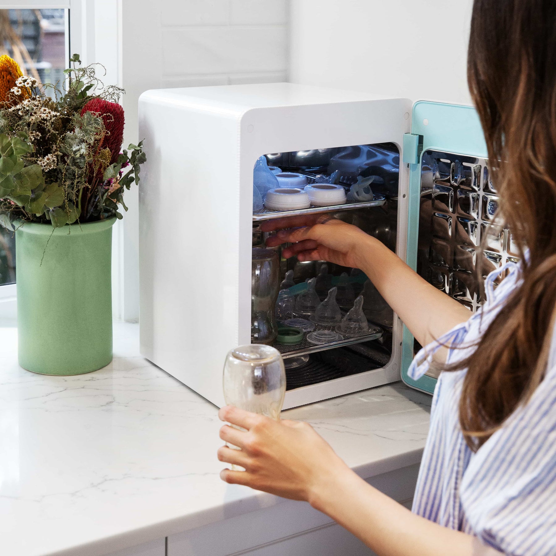 Large Minbie UV Steriliser & Dryer Kill Germs With Safe LED UV