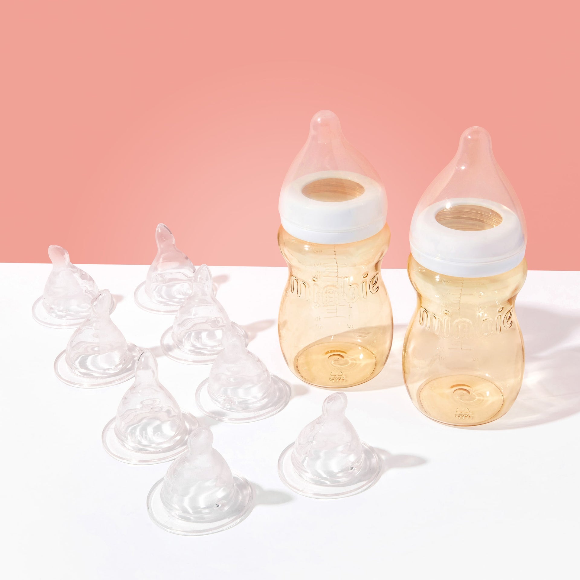 formula newborn gulping bottle